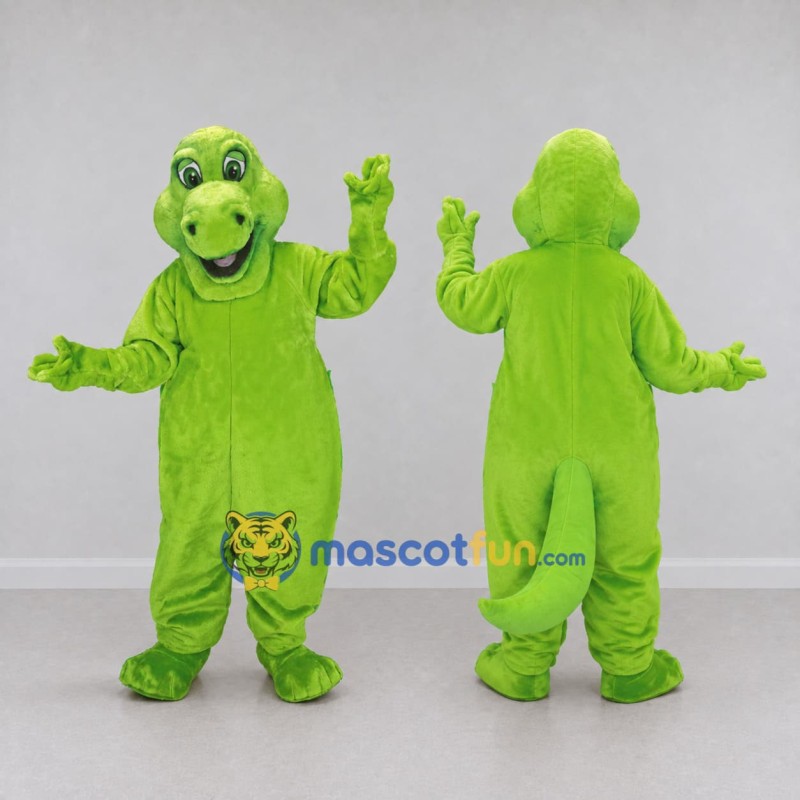 Custom Green Dinosaur Character Mascot Costume Adult Full Body Suit for Dinosaur Events Custom Green Dinosaur Character Mascot Costume Adult Full Body Suit for Dinosaur Events