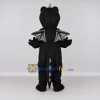 Custom Black and Gray Winged Dragon Mascot Costume Adult Full Body Suit for Theme Parties Custom Black and Gray Winged Dragon Mascot Costume Adult Full Body Suit for Theme Parties