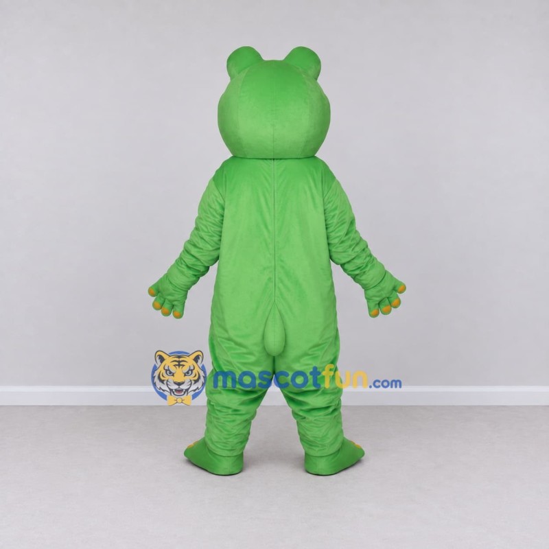 Custom Green and Yellow Frog-Like Fantasy Creature Mascot Costume Adult Full Body Suit for Theme Parties Custom Green and Yellow Frog-Like Fantasy Creature Mascot Costume Adult Full Body Suit for Theme Parties