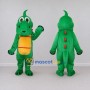 Custom Green and Yellow Dinosaur Character Mascot Costume Adult Full Body Suit for Dinosaur Events