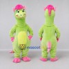 Custom Light Green and Pink Dragon Character Mascot Costume Adult Full Body Suit for Theme Parties Custom Light Green and Pink Dragon Character Mascot Costume Adult Full Body Suit for Theme Parties