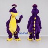 Custom Purple and Yellow Dinosaur Character Mascot Costume Adult Full Body Suit for Dinosaur Events