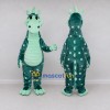 Custom Teal and Mint Green Dragon Character Mascot Costume Adult Full Body Suit for Theme Parties