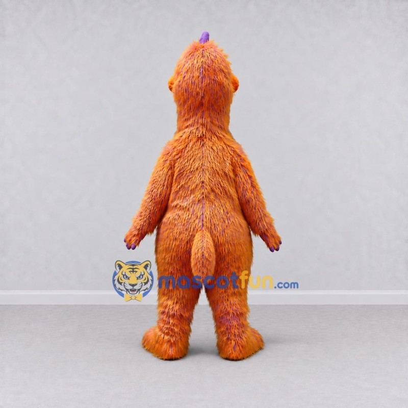 Custom Orange and Purple Dragon Character Mascot Costume Adult Full Body Suit for Theme Parties Custom Orange and Purple Dragon Character Mascot Costume Adult Full Body Suit for Theme Parties