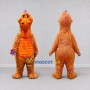 Custom Orange and Purple Dragon Character Mascot Costume Adult Full Body Suit for Theme Parties