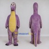 Custom Purple and Yellow Long-Neck Dinosaur Mascot Costume Adult Full Body Suit for Dinosaur Events