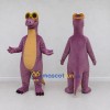 Custom Purple and Yellow Long-Neck Dinosaur with Sunglasses Mascot Costume Adult Full Body Suit for Summer Events