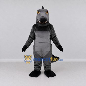 Custom Black and Gray Dinosaur Character Mascot Costume Adult Full Body Suit for Dinosaur Events Custom Black and Gray Dinosaur Character Mascot Costume Adult Full Body Suit for Dinosaur Events