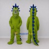 Custom Green and Blue Spiky Dragon Character Mascot Costume Adult Full Body Suit for Theme Parties Custom Green and Blue Spiky Dragon Character Mascot Costume Adult Full Body Suit for Theme Parties
