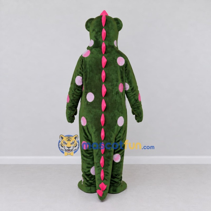 Custom Green and Pink Dragon Character Mascot Costume Adult Full Body Suit for Theme Parties Custom Green and Pink Dragon Character Mascot Costume Adult Full Body Suit for Theme Parties
