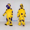 Custom Yellow and Purple Dinosaur Character Mascot Costume Adult Full Body Suit for Dinosaur Events