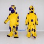 Custom Yellow and Purple Dinosaur Character Mascot Costume Adult Full Body Suit for Dinosaur Events