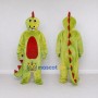 Custom Light Green and Red Dinosaur Character Mascot Costume Adult Full Body Suit for Dinosaur Events