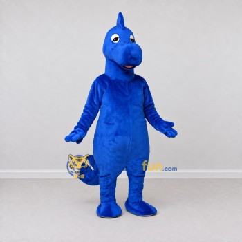 Custom Blue Dinosaur Character Mascot Costume Adult Full Body Suit for Dinosaur Events Custom Blue Dinosaur Character Mascot Costume Adult Full Body Suit for Dinosaur Events