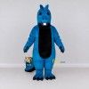 Custom Blue and Black Dragon Character Mascot Costume Adult Full Body Suit for Theme Parties Custom Blue and Black Dragon Character Mascot Costume Adult Full Body Suit for Theme Parties