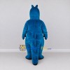Custom Blue and Black Dragon Character Mascot Costume Adult Full Body Suit for Theme Parties Custom Blue and Black Dragon Character Mascot Costume Adult Full Body Suit for Theme Parties