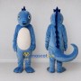 Custom Blue and White Seahorse Character Mascot Costume Adult Full Body Suit for Ocean Events