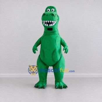 Custom Green Tyrannosaurus Character Mascot Costume Adult Full Body Suit for Dinosaur Events