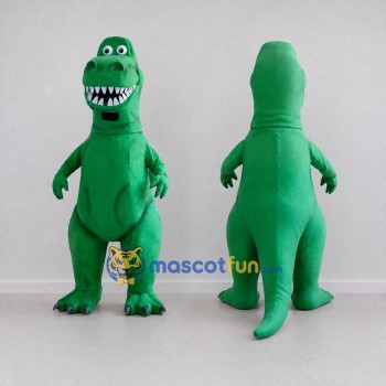 Custom Green Tyrannosaurus Character Mascot Costume Adult Full Body Suit for Dinosaur Events