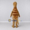 Custom Tan and Brown Dinosaur Character Mascot Costume Adult Full Body Suit for Dinosaur Events Custom Tan and Brown Dinosaur Character Mascot Costume Adult Full Body Suit for Dinosaur Events