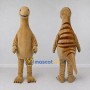 Custom Tan and Brown Dinosaur Character Mascot Costume Adult Full Body Suit for Dinosaur Events