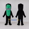 Custom Black and Green Toothy Monster Character Mascot Costume Adult Full Body Suit for Theme Parties Custom Black and Green Toothy Monster Character Mascot Costume Adult Full Body Suit for Theme Parties
