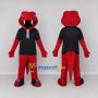 Custom Red and Black Snake in a Shirt Mascot Costume Adult Full Body Suit for Theme Parties