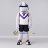 Custom Blue and White Shark in Sportswear Mascot Costume Adult Full Body Suit for Sports Events Custom Blue and White Shark in Sportswear Mascot Costume Adult Full Body Suit for Sports Events