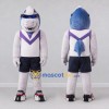 Custom Blue and White Shark in Sportswear Mascot Costume Adult Full Body Suit for Sports Events Custom Blue and White Shark in Sportswear Mascot Costume Adult Full Body Suit for Sports Events