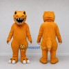 Custom Orange Tyrannosaurus Character Mascot Costume Adult Full Body Suit for Dinosaur Events