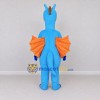 Custom Blue and Orange Winged Dragon Mascot Costume Adult Full Body Suit for Theme Parties Custom Blue and Orange Winged Dragon Mascot Costume Adult Full Body Suit for Theme Parties