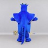 Custom Blue and Gray Winged Dragon Mascot Costume Adult Full Body Suit for Theme Parties Custom Blue and Gray Winged Dragon Mascot Costume Adult Full Body Suit for Theme Parties