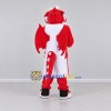 Custom Red and White Winged Dragon in Sportswear Mascot Costume Adult Full Body Suit for Sports Events