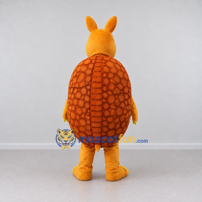 Custom Orange and Yellow Armadillo Character Mascot Costume Adult Full Body Suit for Wildlife Events Custom Orange and Yellow Armadillo Character Mascot Costume Adult Full Body Suit for Wildlife Events