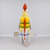 Custom White and Yellow Seahorse Character in a Vest Mascot Costume Adult Full Body Suit for Ocean Events Custom White and Yellow Seahorse Character in a Vest Mascot Costume Adult Full Body Suit for Ocean Events
