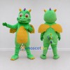 Custom Green and Yellow Winged Dragon Character Mascot Costume Adult Full Body Suit for Theme Parties Custom Green and Yellow Winged Dragon Character Mascot Costume Adult Full Body Suit for Theme Parties