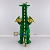Custom Green and Yellow Long-Neck Winged Dragon Mascot Costume Adult Full Body Suit for Theme Parties Custom Green and Yellow Long-Neck Winged Dragon Mascot Costume Adult Full Body Suit for Theme Parties