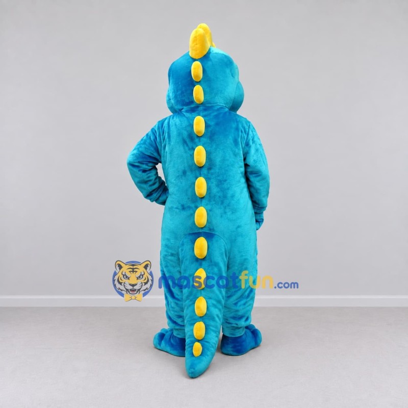 Custom Blue and Yellow Dragon Character Mascot Costume Adult Full Body Suit for Theme Parties Custom Blue and Yellow Dragon Character Mascot Costume Adult Full Body Suit for Theme Parties