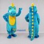 Custom Blue and Yellow Dragon Character Mascot Costume Adult Full Body Suit for Theme Parties