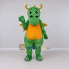 Custom Green and Orange Winged Dragon Character Mascot Costume Adult Full Body Suit for Theme Parties Custom Green and Orange Winged Dragon Character Mascot Costume Adult Full Body Suit for Theme Parties