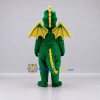 Custom Green and Yellow Winged Dragon Mascot Costume Adult Full Body Suit for Theme Parties Custom Green and Yellow Winged Dragon Mascot Costume Adult Full Body Suit for Theme Parties