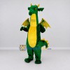 Custom Green and Yellow Long-Neck Winged Dragon Mascot Costume Adult Full Body Suit for Theme Parties Custom Green and Yellow Long-Neck Winged Dragon Mascot Costume Adult Full Body Suit for Theme Parties