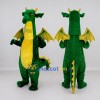 Custom Green and Yellow Long-Neck Winged Dragon Mascot Costume Adult Full Body Suit for Theme Parties Custom Green and Yellow Long-Neck Winged Dragon Mascot Costume Adult Full Body Suit for Theme Parties