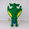 Custom Green and Blue Winged Dragon Mascot Costume Adult Full Body Suit for Theme Parties Custom Green and Blue Winged Dragon Mascot Costume Adult Full Body Suit for Theme Parties