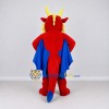 Custom Red and Yellow Horned Winged Dragon Mascot Costume Adult Full Body Suit for Theme Parties Custom Red and Yellow Horned Winged Dragon Mascot Costume Adult Full Body Suit for Theme Parties
