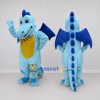 Custom Light Blue and Yellow Winged Dragon Mascot Costume Adult Full Body Suit for Theme Parties Custom Light Blue and Yellow Winged Dragon Mascot Costume Adult Full Body Suit for Theme Parties