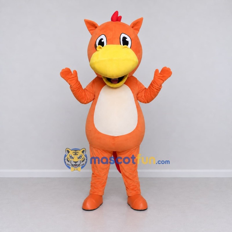 Custom Orange and Yellow Winged Horse Character Mascot Costume Adult Full Body Suit for Theme Parties Custom Orange and Yellow Winged Horse Character Mascot Costume Adult Full Body Suit for Theme Parties