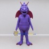Custom Purple and Burgundy Winged Dragon Mascot Costume Adult Full Body Suit for Theme Parties Custom Purple and Burgundy Winged Dragon Mascot Costume Adult Full Body Suit for Theme Parties