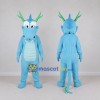 Custom Light Blue and Green Antlered Dragon Character Mascot Costume Adult Full Body Suit for Theme Parties Custom Light Blue and Green Antlered Dragon Character Mascot Costume Adult Full Body Suit for Theme Parties