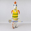 Custom White and Yellow Seahorse Character in a Vest Mascot Costume Adult Full Body Suit for Ocean Events Custom White and Yellow Seahorse Character in a Vest Mascot Costume Adult Full Body Suit for Ocean Events